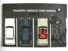 Catalogue / publicité TRIUMPH Herald 1200 séries super