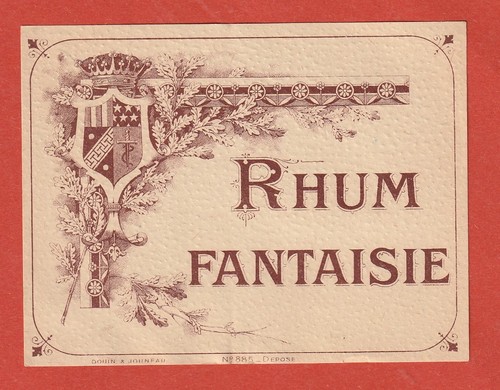Etiquette rhum fantaisie - etiquette,