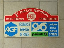 plaque TROPHEE 1 ER RALLYE