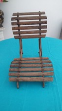 ANCIEN CARRE DE CANOTIER CHAISE CANOÊ CANADIEN PLIABLE XXème 1900 KAYAK EN BOIS