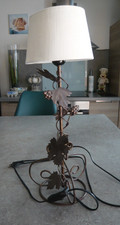 LAMPE EN METAL FER FORGE DECOR