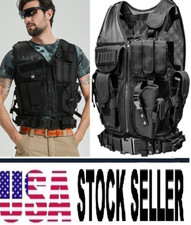 Gilet Tactique SWAT Militaire U.S Pour Airsoft Chasse Entraînement Protection