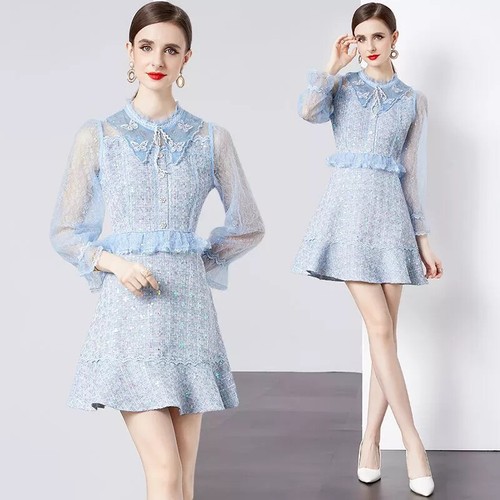 Robe femme court satin - robe,