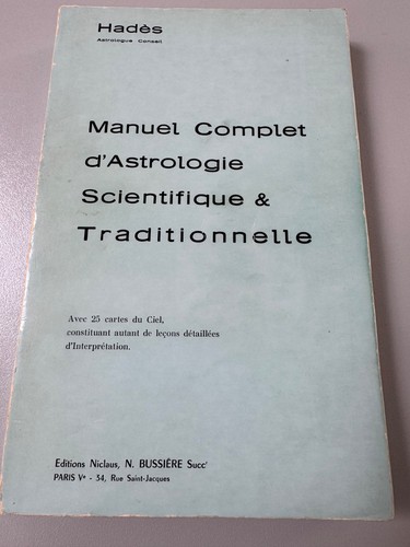 Hadès 1967 manuel complet - 1967,