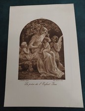 Image religieuse héliogravure Braun & Cie d'après Sonrel début XXème