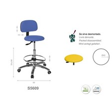 S5609 Tabouret Rond Avec
