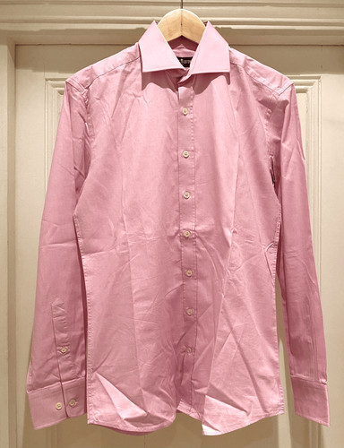 Chemise café coton rose - chemise,