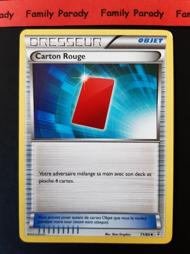 Carton rouge carte - carton, 71/83
