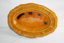 Ancien plat ovale poterie