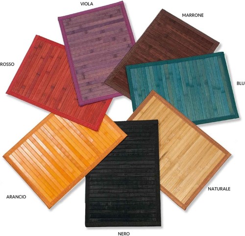 Tapis bambou bois - bambou,