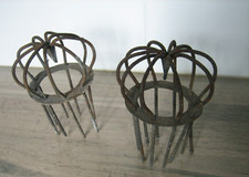 2 Crapaudine ancienne Protection Filtre de Gouttière métal fer