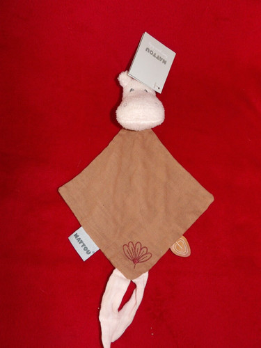 Doudou plat nattou - doudou, hippopotame