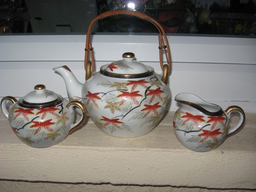 Theiere sucrier cremier - theiere,