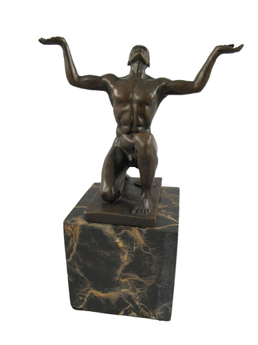 Sculpture adonis agenouillé - sculpture,
