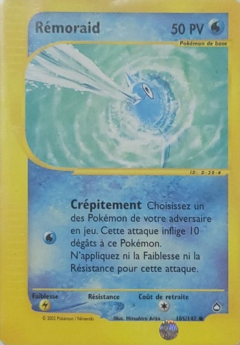 Carte pokémon rémoraid - carte,