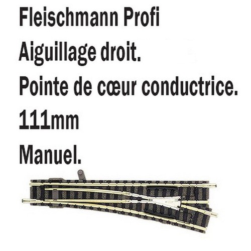 Aiguillage droit