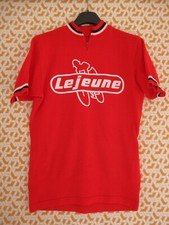 Maillot Cycliste Lejeune 70'S vintage Acrylique jersey cycling - S