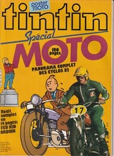 LE JOURNAL TINTIN N°342. 1982. SPECIAL MOTO 100 PAGES. COUVERTURE HERGÉ.