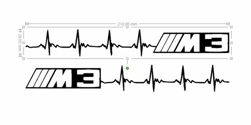 Stickers bmw motorsport - 2x,
