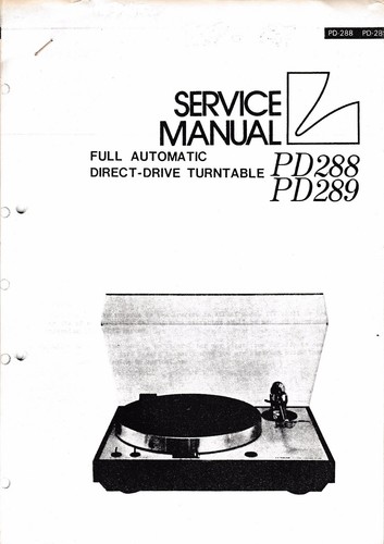 Service manuel instructions - manuel, d'instructions