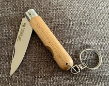 Couteau Petit Rond pliant,porte-clé-bois Hêtre, Martins#24.
