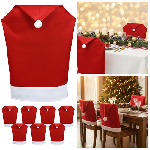 Santa chapeau housses chaise - santa,