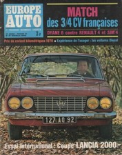 Europe auto 1970 - auto, lancia