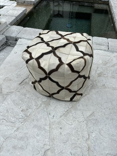 Inches tall square pouf - inches,