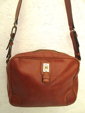 Sac à main style sacoche "BUSSOLA" cuir vintage bag