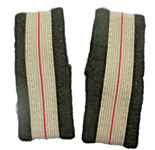 Passants d'epaules  - galon argent et rouge - Adjudant - Années 50/60 - Lot N°5