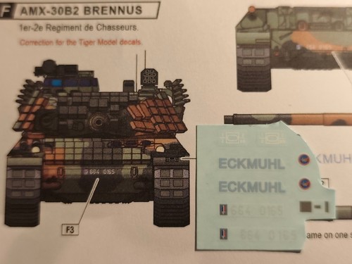 Décalcomanies amx 30 b - ,