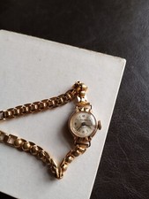 Montre femme vintage Polaris plaquée or – Années 50/60