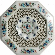 18 " Marbre Nappe Incrustation