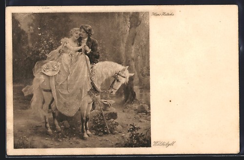 Carte postale artiste hans - carte,