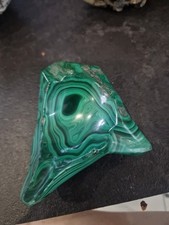 Cendrier italien vintage en malachite des années 1960