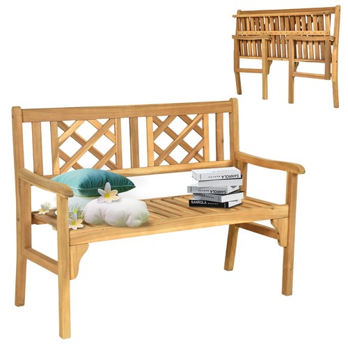 Banc jardin teck pliable - de,