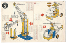 MECCANO, manuel d'instruction Boîte 2, Code N° 0000 104 183
