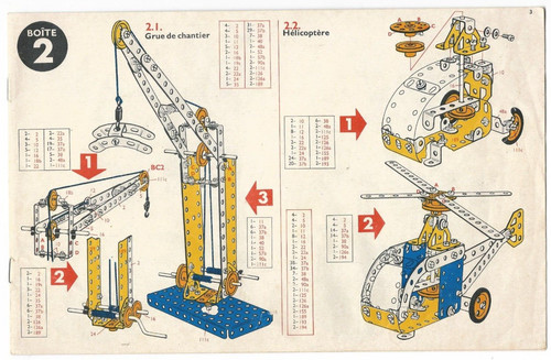 Meccano manuel instruction - manuel, d'instruction