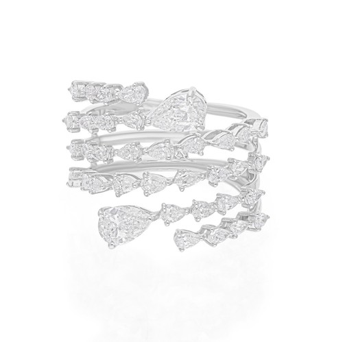 Diamant spirale fiançailles - diamant,