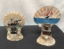 2 encriers coquillages