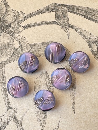 Boutons vintage verre - en,