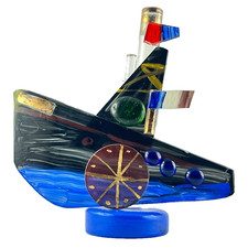 SCULPTURE Verre JEAN-PAUL VAN LITH à BIOT 2004, verrerie/monod/picasso/brice...