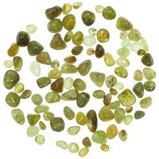 Pierres roulées grenat vert demantoïde - 0.5 à 1.5 cm - 15 grammes