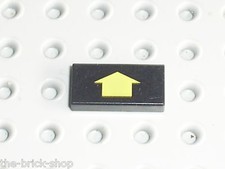 LEGO Tile with Yellow Arrow