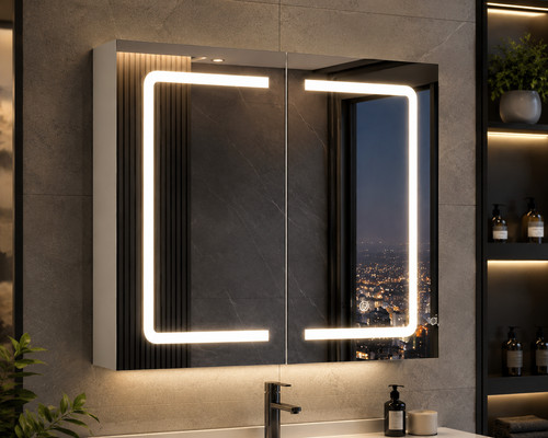 Armoire miroir led salle - armoire,