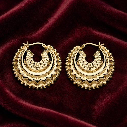Boucles oreilles créoles en - boucles,