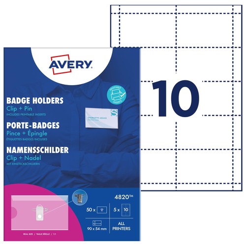 Porte badges combi pince - porte-badges,