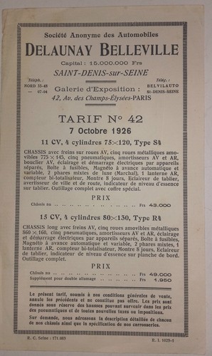 1926 catalogue vente - 1926,