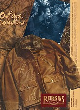 PUBLICITE ADVERTISING  1993   REDSKINS  collection cuir