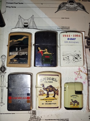 Lot briquets types zippo - lot,